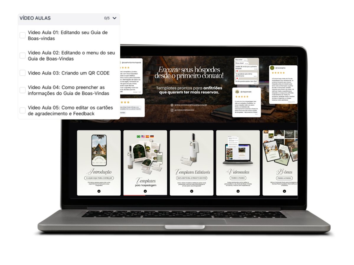 Videoaulas mostrando a edição no Canva